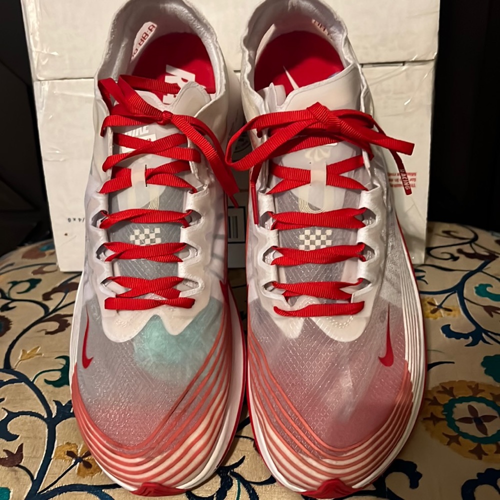Nike Zoom Fly SP Red and White Tokyo. size 11.5 gently used.